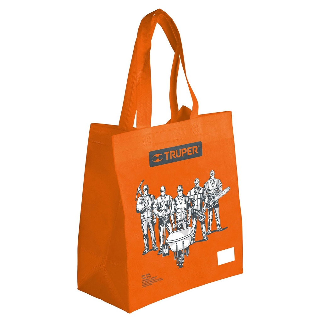 Bolsa ecológica naranja de 30 x 34 cm, TRUPER