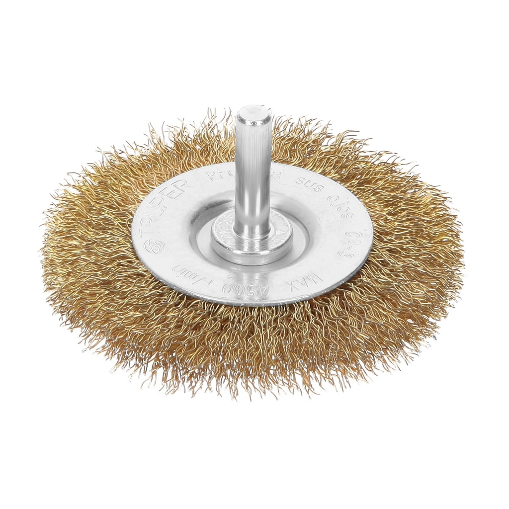 Carda circular 3' alambre grueso para taladro, TRUPER