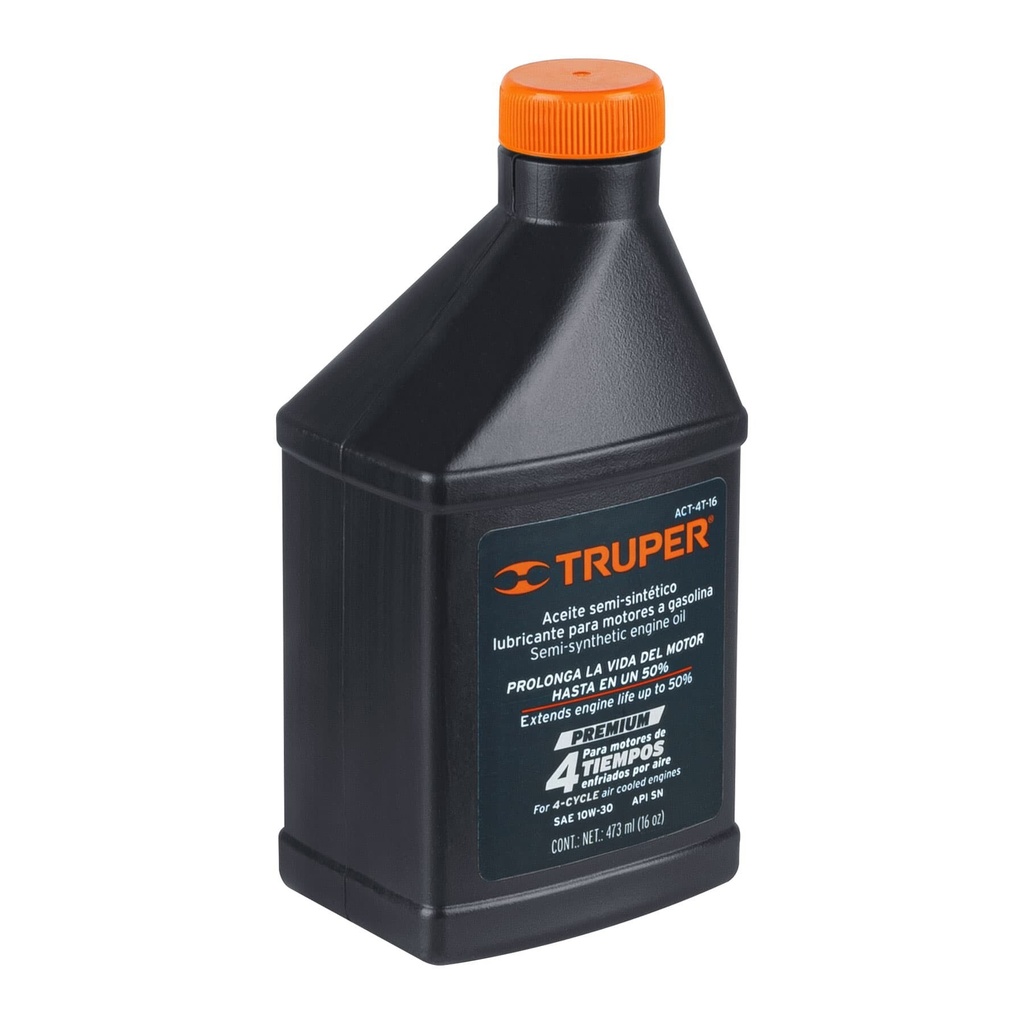 Aceite semi-sintético, 4 tiempos, 400 ml (14 oz), TRUPER