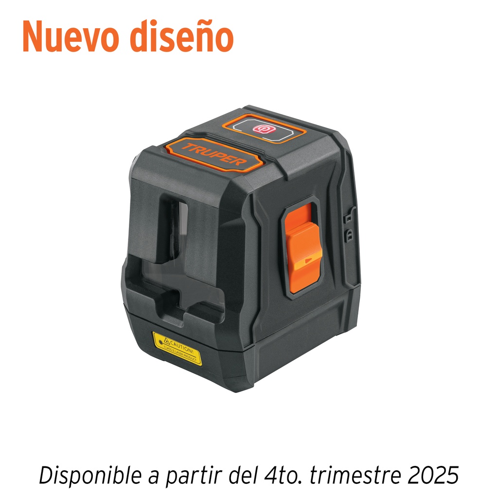 Nivel láser rojo, alcance 10 m, de pilas, TRUPER
