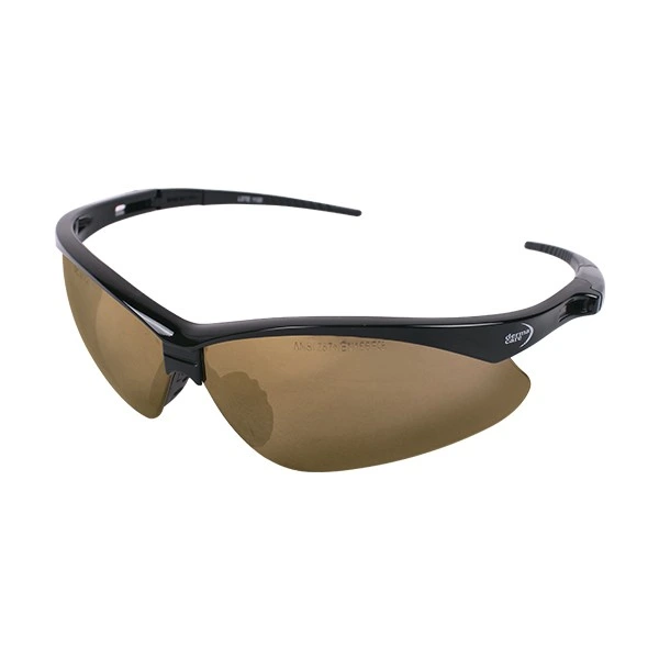 [AL-654-GD] Gafas de Seguridad Sky Arm Negra con Mica Espejo Dorada