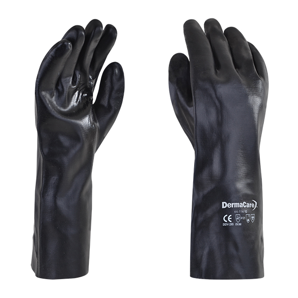 Guante pvc negro 35 cm
