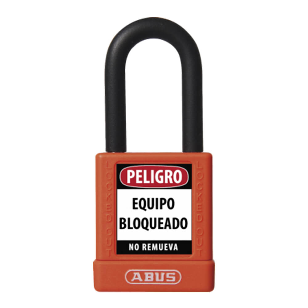 74/40 kd naranja candado bloqueo abus dielectrico d6.5mm 1 key
