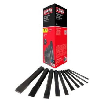 Juego combinado de cinceles corta frío, 10 piezas en caja