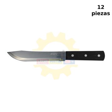 Cuchillo cebollero de acero inoxidable con mango de plástico de 7"