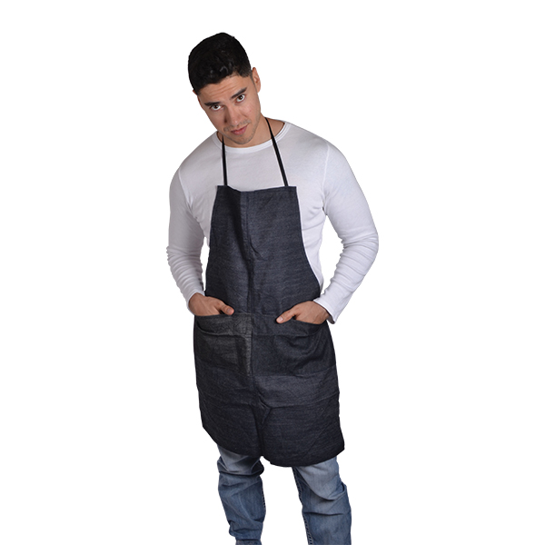[ME-1010] Mandil De Mezclilla Con Bolsas 60X90Cm