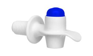 [4023] Valvula Dispensadora De Agua Boton Macho 3/4" Azul Btn2 Tricorp