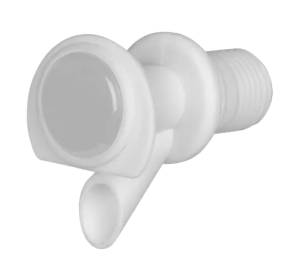 Valvula Para Termo Boton Frontal Macho 3/4" Blanco Btn5 Tricorp
