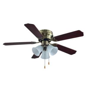 Ventilador De Techo Interior 42" Aspa Cafe Madera Aria Igoto