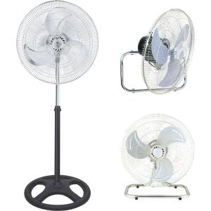 Ventilador Pedestal 18" 3 Velocidades 3 En 1 Aspas Metalicas Vianti