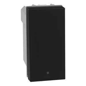 [JB4003Q] Apagador Escalera Negro Mate Q Go Bticino