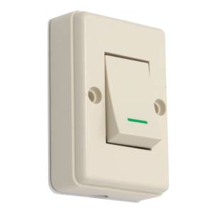 Apagador Visible Marfil Cuadrado Kley