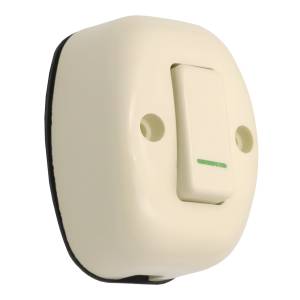 [211121ZN] Apagador visible marfil tipo huevo Kley