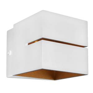 [5275] Arbotante Decorativo Para Pared Cuadrado Blanco 5275 Adir