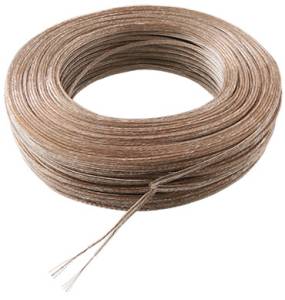 [ROL-011_1 / 46270] Cable para bocina transparente 18awg 100m Kley