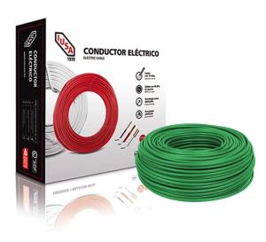 Cable thw calibre 10 awg verde con 100mts Iusa
