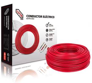 [215653ZN] Cable thw calibre 16 awg rojo con 100mts Iusa