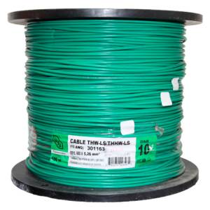 Carrete Cable Thw Calibre 12 Awg Verde Con 500Mts Iusa