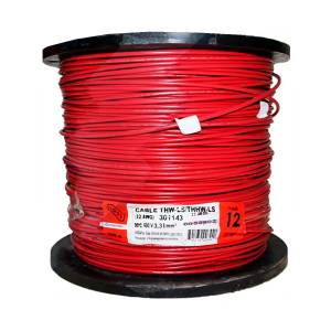 [0600343/301127_1] Carrete cable thw calibre 14 awg rojo con 500mts Iusa