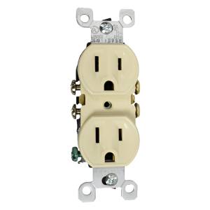 [287358ZN] Contacto Duplex 2P+T Marfil Leviton