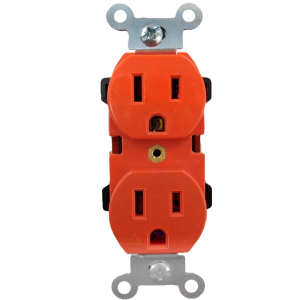 [AC105/2-NA / 46105] Contacto duplex 2p+t naranja Igoto