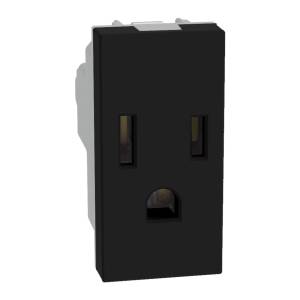 [JB4129QS] Contacto sencillo 2p+t negro mate Q GO Bticino