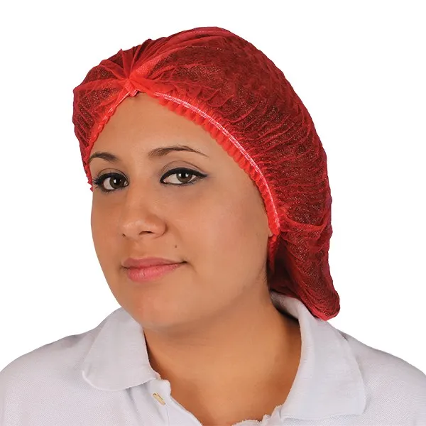 [RD-CP01] Cofia Plisada Desechable Roja De 21''