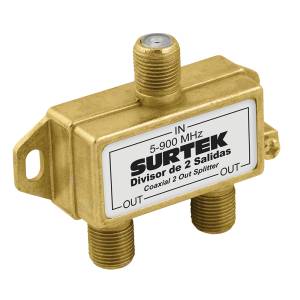 [230795ZN] Divisor 2 Salidas Coaxial 1 Entrada 153206 Surtek