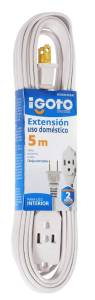 [207654ZN] Extension domestica blanca 05mts ed135b Igoto