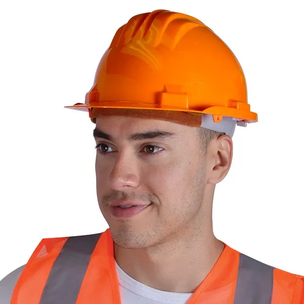 Casco De Seguridad Naranja Clase G Con Suspensión Ajustable