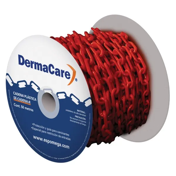 [SE-CADENA-R] Cadena Plástica Roja Resistente De 6Mm (50M)