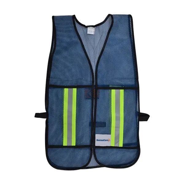 Chaleco Azul De Seguridad Con Reflejante