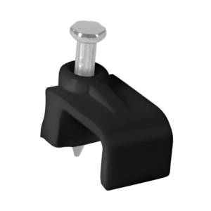 [GCP-8N / 48034] Grapa Para Cable Plana 5X8.5Mm Negra Con 20Pz Vianti