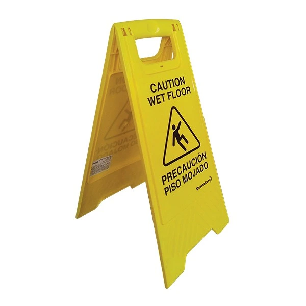[SE-IN-P] Señalamiento de Piso Mojado Bilingüe Plegable