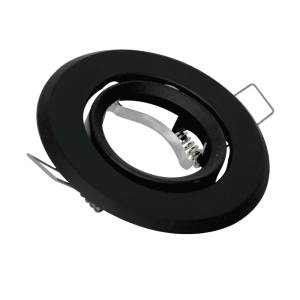 [125012 / 46617] Luminario Empotrar Dirigible Negro Gu5.3 125012 Aksi