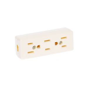 [AC03/2-M / 46814] Multicontacto 3 Entradas Aterrizado Con Clavija Marfil Igoto