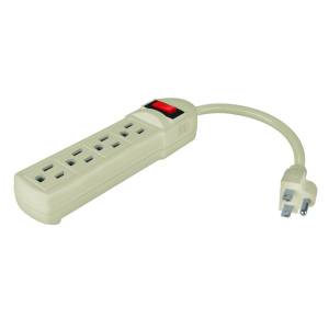 Multicontacto con cable 20cm 04 contactos con indicador Aksi