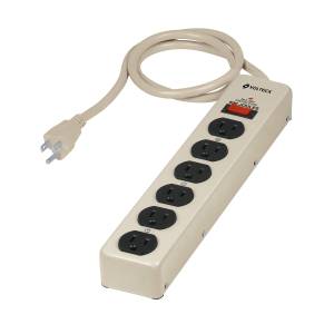 Multicontacto Con Cable 75Cm 06 Contactos Con Indicador Con Supresor 600J Volteck