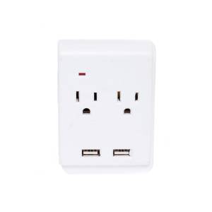 [227070ZN] Multicontacto cuadrado 2 contactos 2p+t y 2 USB en blister Igoto