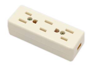 [CTO-003] Multicontacto para extension 3 contactos 2p+t marfil granel Kley