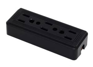 [CTO-023B] Multicontacto Para Extension 3 Contactos Negro Granel Kley