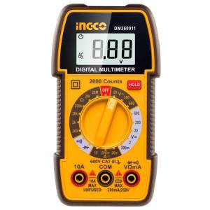 Multimetro digital 600v rango manual Ingco