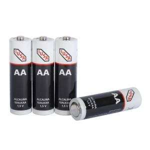 Pila alcalina AA blister con 4 pz Iusa
