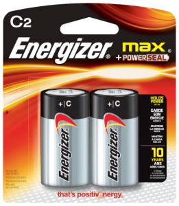 Pila alcalina C blister con 2 pz energizer
