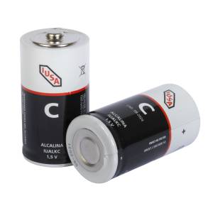 Pila alcalina C blister con 2 pz Iusa
