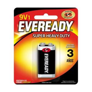 [1222-1] Pila Zinc-Carbon 9V Blister Con 1 Pz 1222-1 Eveready