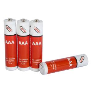 Pila zinc-carbon AAA blister con 4 pz Iusa