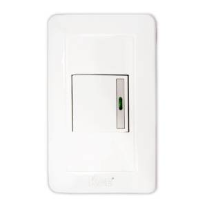 Placa 1 Vent C/Inter Sencillo Koe Blanco 8165 Fleximatic