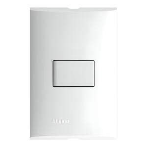 Placa 1 ventana con apagador sencillo blanco Forza Bticino