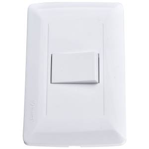 [280675ZN] Placa 1 ventana con apagador sencillo blanco Vianti